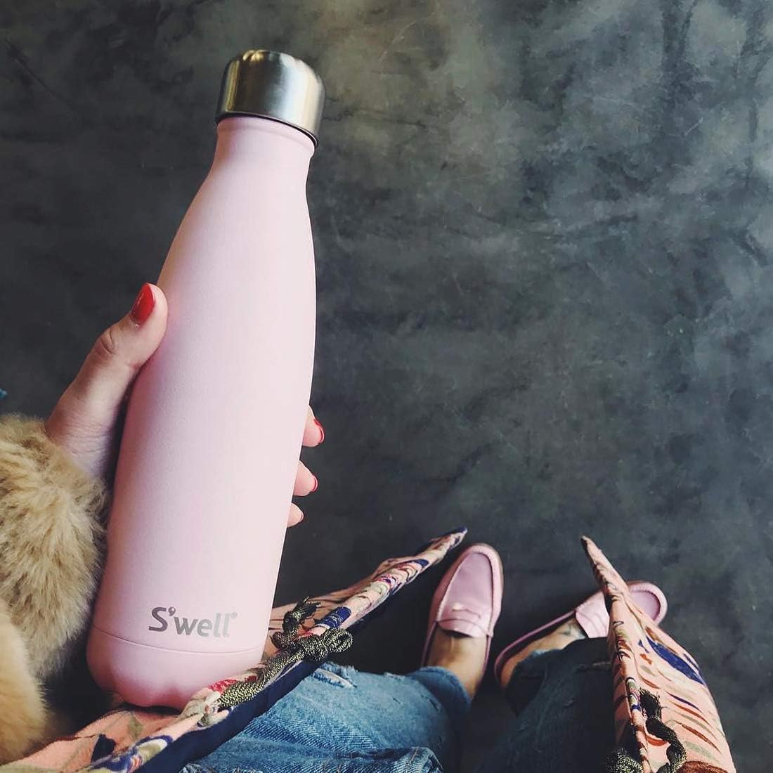 Stainless Steel Water Bottle, 25oz, Azurite, Triple Layered Vacuum Insulated Containers Keeps Drinks Cold for 48 Hours and Hot for 24, BPA Free, Perfect for On the Go