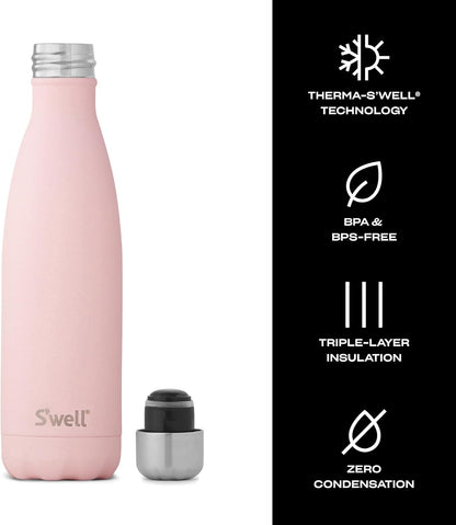 Stainless Steel Water Bottle, 25oz, Azurite, Triple Layered Vacuum Insulated Containers Keeps Drinks Cold for 48 Hours and Hot for 24, BPA Free, Perfect for On the Go