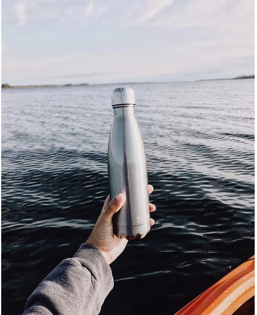 Stainless Steel Water Bottle, 25oz, Azurite, Triple Layered Vacuum Insulated Containers Keeps Drinks Cold for 48 Hours and Hot for 24, BPA Free, Perfect for On the Go