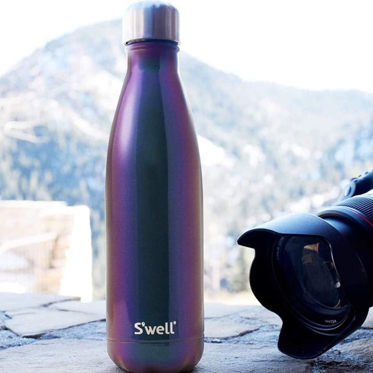 Stainless Steel Water Bottle, 25oz, Azurite, Triple Layered Vacuum Insulated Containers Keeps Drinks Cold for 48 Hours and Hot for 24, BPA Free, Perfect for On the Go