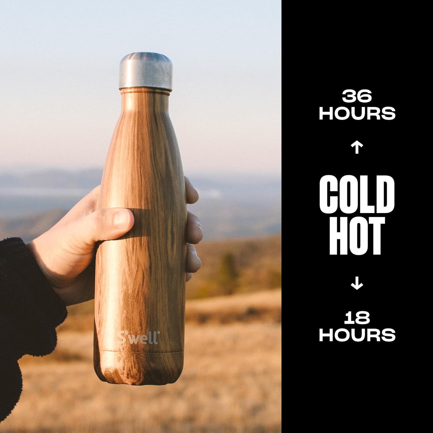 Stainless Steel Water Bottle, 25oz, Azurite, Triple Layered Vacuum Insulated Containers Keeps Drinks Cold for 48 Hours and Hot for 24, BPA Free, Perfect for On the Go
