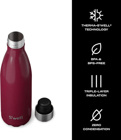 Stainless Steel Water Bottle, 25oz, Azurite, Triple Layered Vacuum Insulated Containers Keeps Drinks Cold for 48 Hours and Hot for 24, BPA Free, Perfect for On the Go