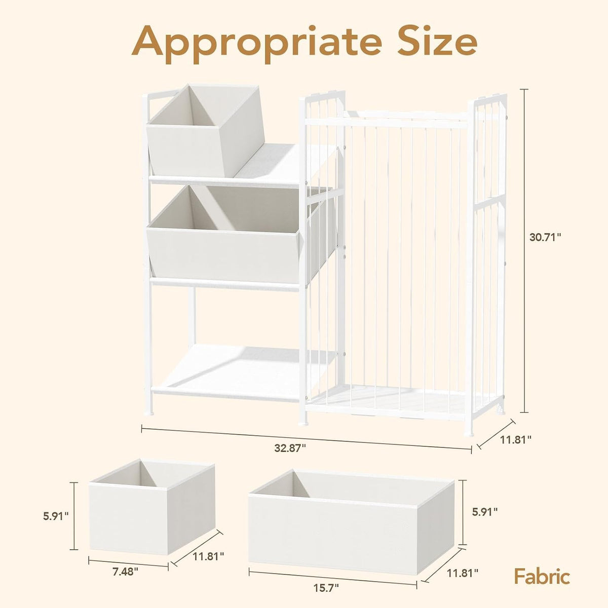 Toy Storage Organizer, Stuffed Animal Storage with 4 Removable Bins