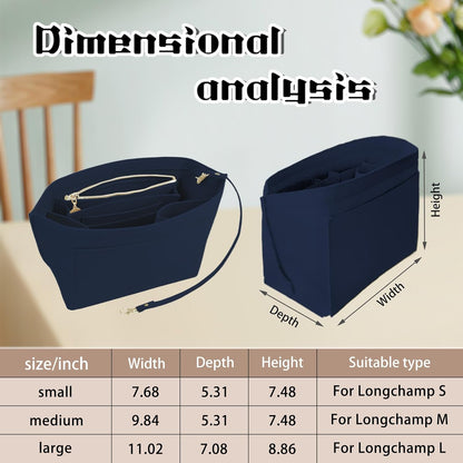 Insert Organizer For Long Champ Large Bag Women Purse Le Pliage organizer Insert 030beige-L