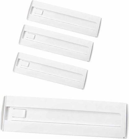 12Pcs Drawer Dividers for Clothes,3.15" High 11.34"-19.69" clear