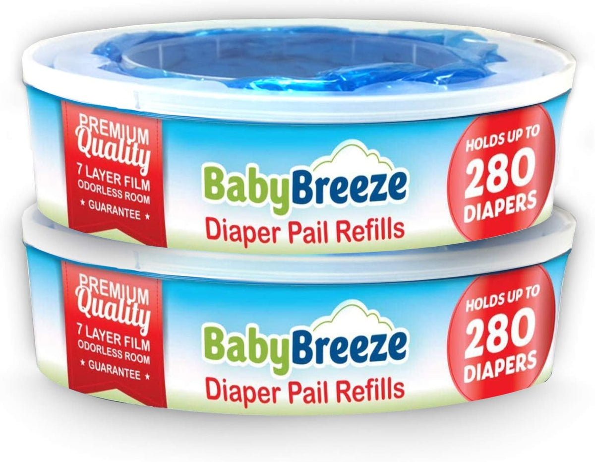 Diaper Pail Refill Bags Compatible with Playtex Diaper Genie Diaper Disposal System - 560 Count (2 Pack) –