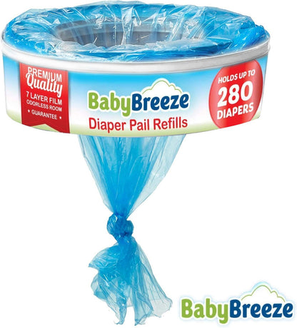 Diaper Pail Refill Bags Compatible with Playtex Diaper Genie Diaper Disposal System - 560 Count (2 Pack) –