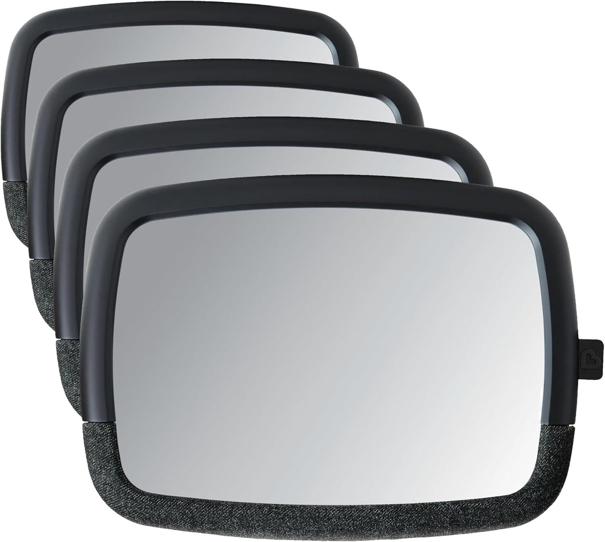 Pivot 360 Baby Car Mirror for Rear-Facing Car Seats, Black