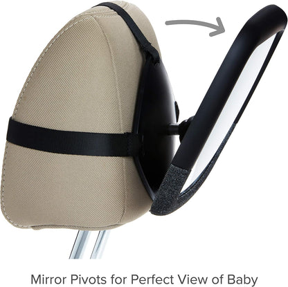 Pivot 360 Baby Car Mirror for Rear-Facing Car Seats, Black