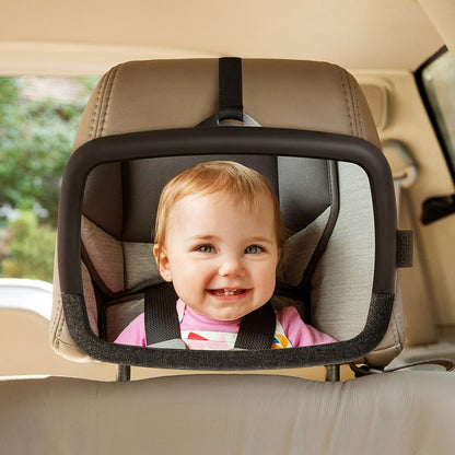 Pivot 360 Baby Car Mirror for Rear-Facing Car Seats, Black