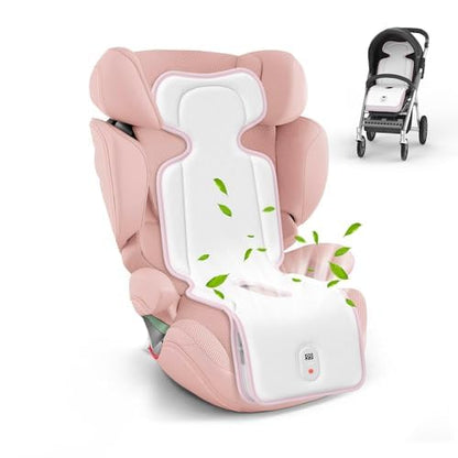 Baby Stroller Cooling Pad with 2 Built-in Blower Up to 10H MAX 10000 mAh Rechargeable 3 Speed Adjustable Car Seat Liner Cooling Cushion for Toddler Outdoors Summer Baby Essentials