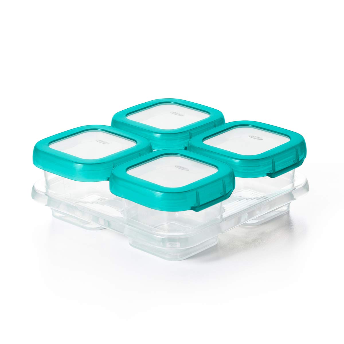 Baby Blocks Freezer Storage Containers Teal (2 Oz and 4 Oz)