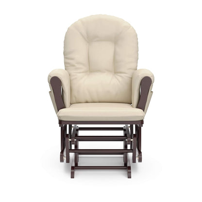 Premium Hoop Glider & Ottoman, Natural/Pink - Colors B