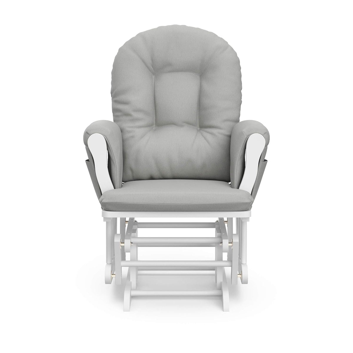 Premium Hoop Glider & Ottoman, Natural/Pink - Colors B