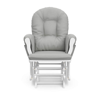 Premium Hoop Glider & Ottoman, Natural/Pink - Colors B