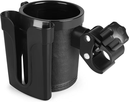 Stroller Cup Holder with Phone Keys Holder, 3-in-1 Universal Cup Holder, Drinks Bottle Holder for Stroller, Bike, Wheelchair, Walker, Scooter