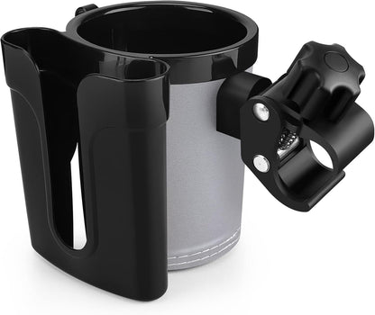 Stroller Cup Holder with Phone Keys Holder, 3-in-1 Universal Cup Holder, Drinks Bottle Holder for Stroller, Bike, Wheelchair, Walker, Scooter