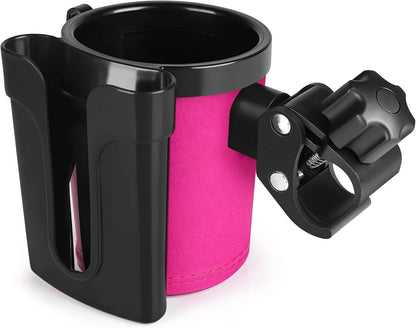 Stroller Cup Holder with Phone Keys Holder, 3-in-1 Universal Cup Holder, Drinks Bottle Holder for Stroller, Bike, Wheelchair, Walker, Scooter