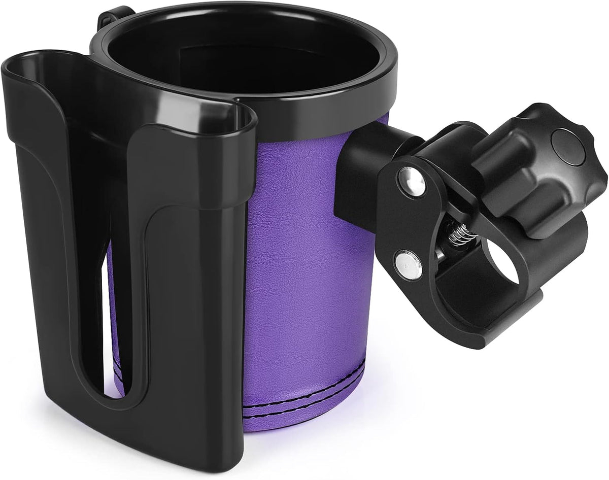 Stroller Cup Holder with Phone Keys Holder, 3-in-1 Universal Cup Holder, Drinks Bottle Holder for Stroller, Bike, Wheelchair, Walker, Scooter