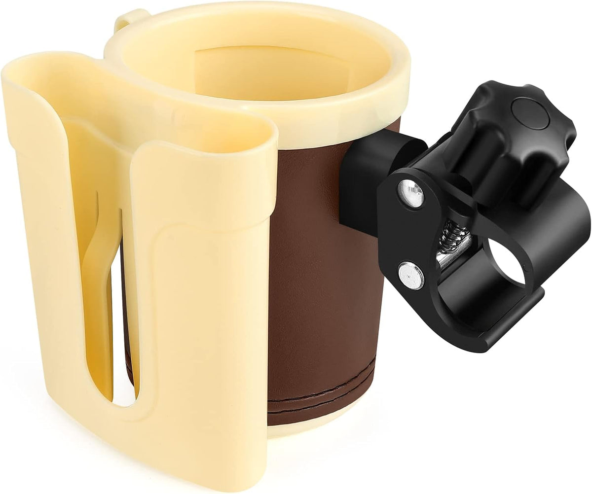 Stroller Cup Holder with Phone Keys Holder, 3-in-1 Universal Cup Holder, Drinks Bottle Holder for Stroller, Bike, Wheelchair, Walker, Scooter