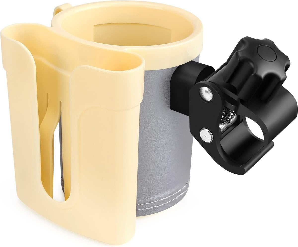 Stroller Cup Holder with Phone Keys Holder, 3-in-1 Universal Cup Holder, Drinks Bottle Holder for Stroller, Bike, Wheelchair, Walker, Scooter