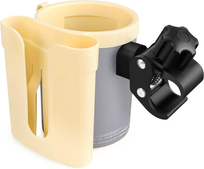 Stroller Cup Holder with Phone Keys Holder, 3-in-1 Universal Cup Holder, Drinks Bottle Holder for Stroller, Bike, Wheelchair, Walker, Scooter
