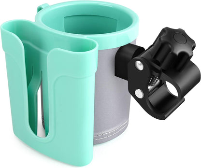 Stroller Cup Holder with Phone Keys Holder, 3-in-1 Universal Cup Holder, Drinks Bottle Holder for Stroller, Bike, Wheelchair, Walker, Scooter