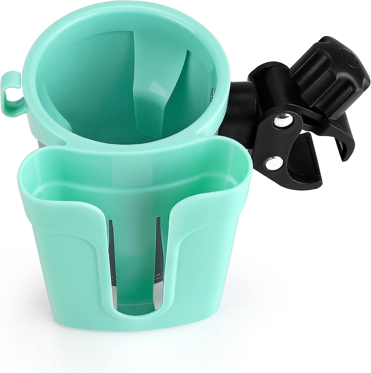 Stroller Cup Holder with Phone Keys Holder, 3-in-1 Universal Cup Holder, Drinks Bottle Holder for Stroller, Bike, Wheelchair, Walker, Scooter