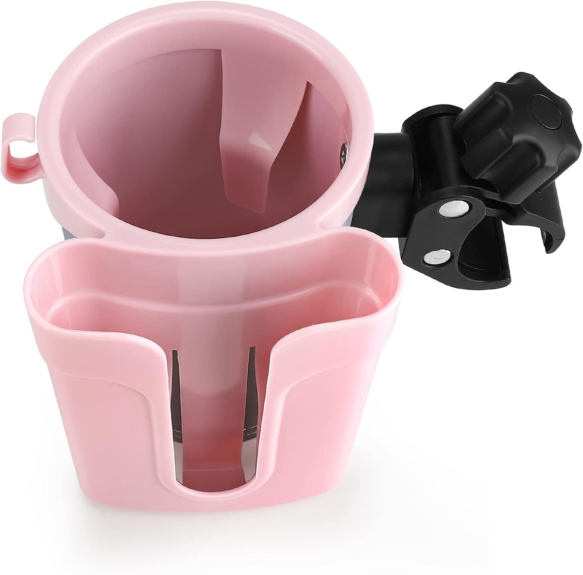 Stroller Cup Holder with Phone Keys Holder, 3-in-1 Universal Cup Holder, Drinks Bottle Holder for Stroller, Bike, Wheelchair, Walker, Scooter