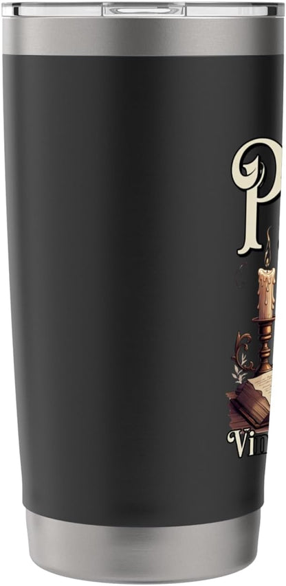 Peaceful Vintage Desk Aesthetic Stainless Steel Insulated Tumbler
