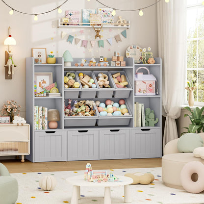 Toy Storage Organizer with Movable Drawer Toy Organizer for Kids