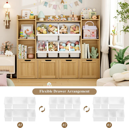 Toy Storage Organizer with Movable Drawer Toy Organizer for Kids