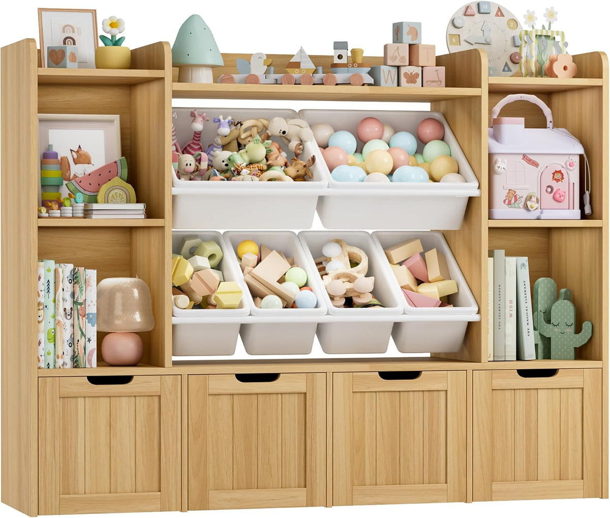 Toy Storage Organizer with Movable Drawer Toy Organizer for Kids