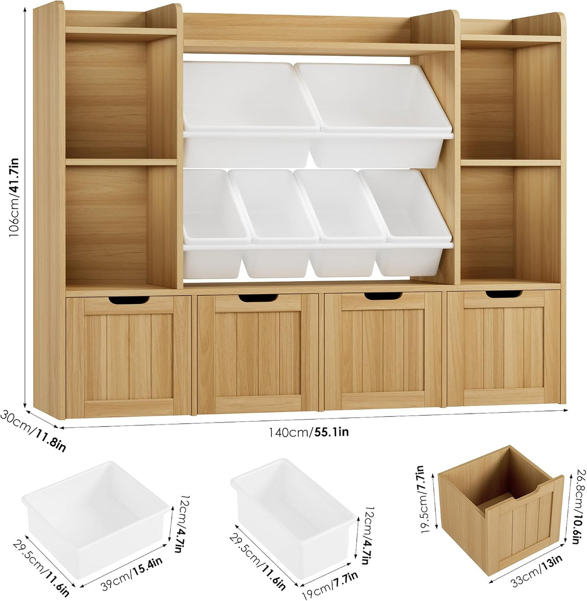 Toy Storage Organizer with Movable Drawer Toy Organizer for Kids