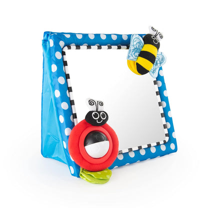 Tummy Time Floor Mirror, Developmental Baby Toy, Newborn Essential, Great Shower Gift, 0+ months