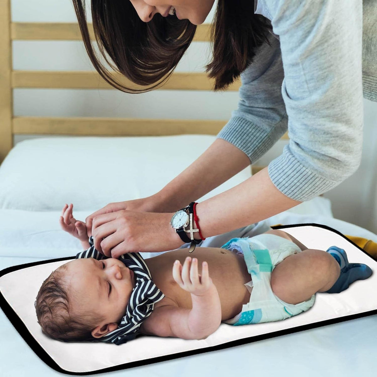 Baby Portable Changing Pad Baby Changing Mat Diaper Changing Mat Baby Diaper Changing Pad Lightweight Changing Pads for Newborn Baby