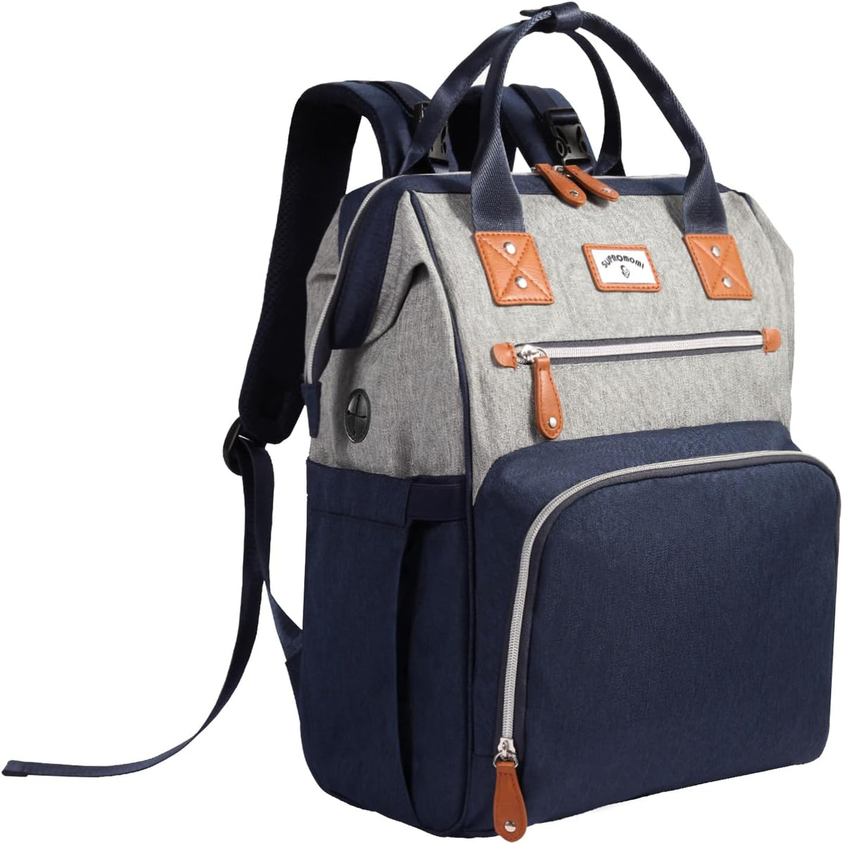 Diaper Bag Backpack: Tote Baby Bag for Boy and Girl, Large Mommy Bag Insulated Pockets Charger Holes for Men and Women, Nappy Bag for Baby Airplane Traveing Beige khaki