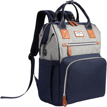 Diaper Bag Backpack: Tote Baby Bag for Boy and Girl, Large Mommy Bag Insulated Pockets Charger Holes for Men and Women, Nappy Bag for Baby Airplane Traveing Beige khaki