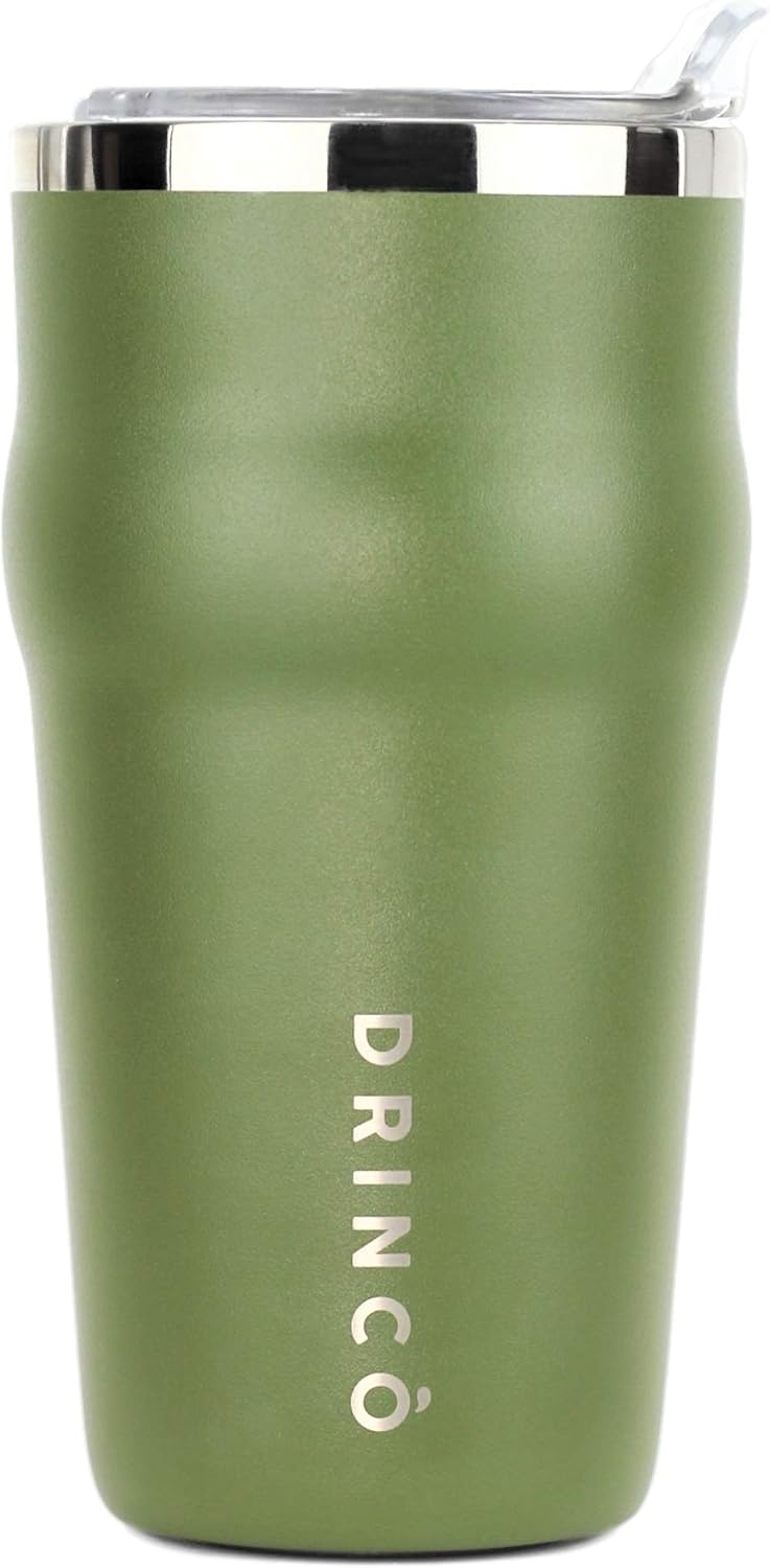 20oz Stainless Steel Tumbler, Vacuum Insulated Tumbler Pint Glass Beer Mug with Built-in Bottle Opener, THOR (20oz Beer Tumbler, Pale Pink)