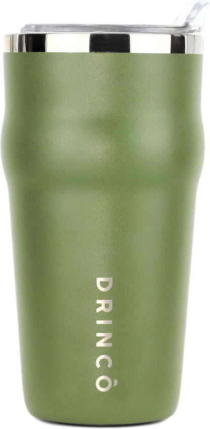 20oz Stainless Steel Tumbler, Vacuum Insulated Tumbler Pint Glass Beer Mug with Built-in Bottle Opener, THOR (20oz Beer Tumbler, Pale Pink)