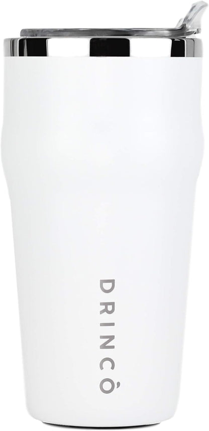 20oz Stainless Steel Tumbler, Vacuum Insulated Tumbler Pint Glass Beer Mug with Built-in Bottle Opener, THOR (20oz Beer Tumbler, Pale Pink)