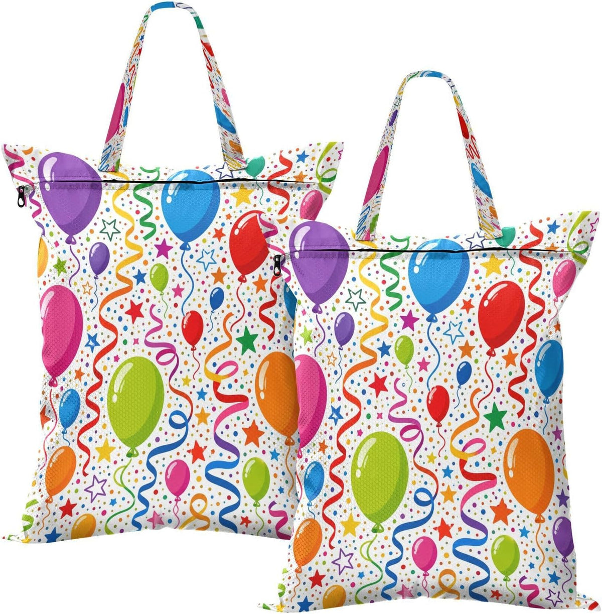 Birthday Party Waterproof Travel Laundry Bag Easy Care 2 Pcs