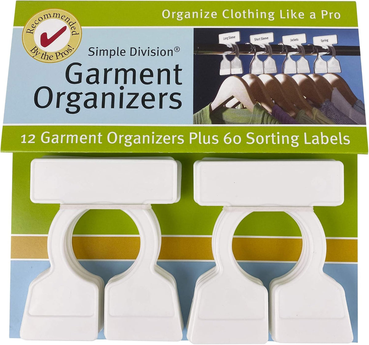 White Garment Organizers, 12 Closet Dividers