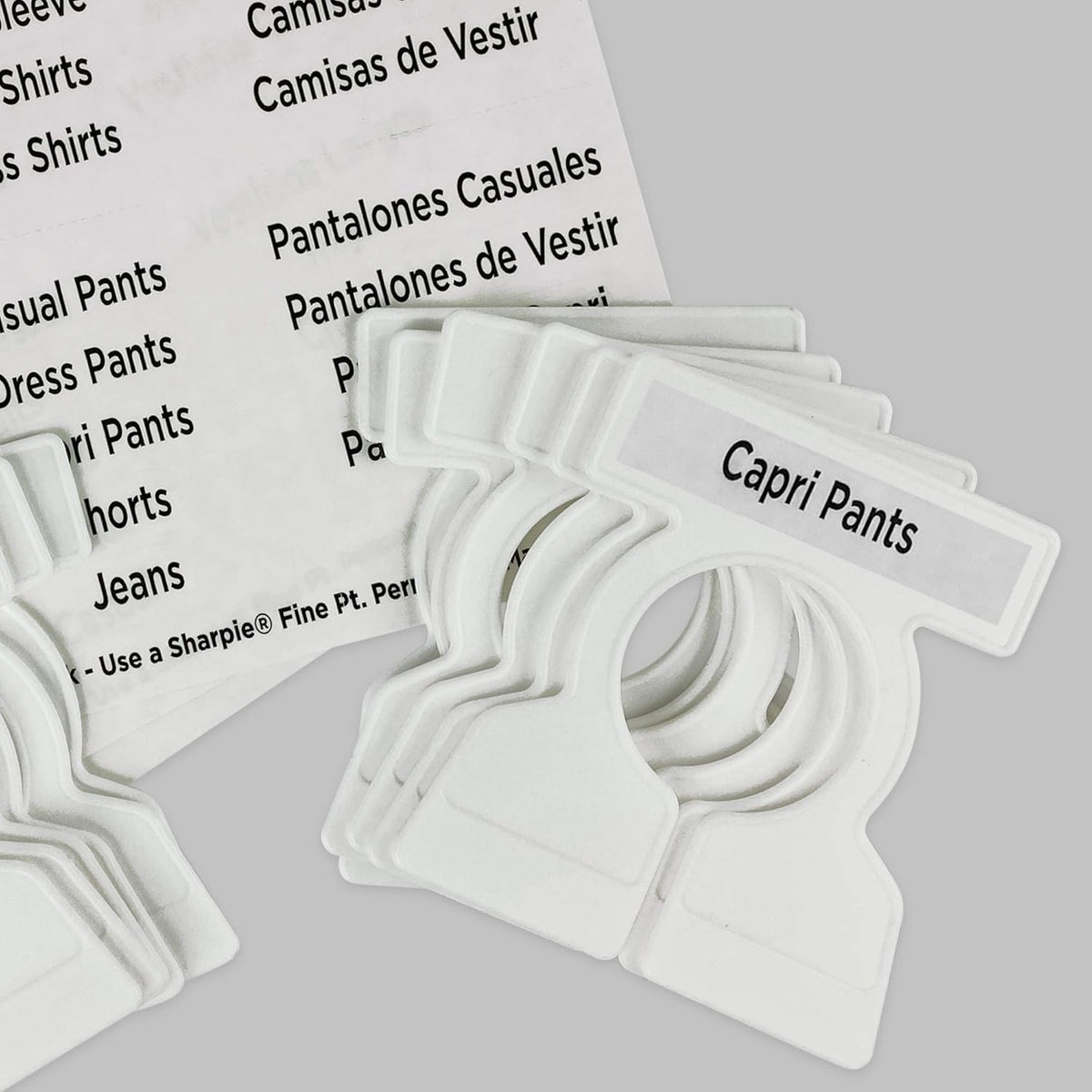 White Garment Organizers, 12 Closet Dividers