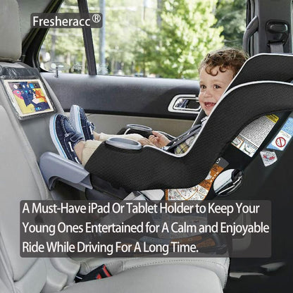 Car iPad Kindle Tablet Holder for Rear and Forward Facing Mirror, Car Mount Hanger Case for Vehicle Backseat Headrest Up to 10.5', Lightweight Washable and Portable (Grey)
