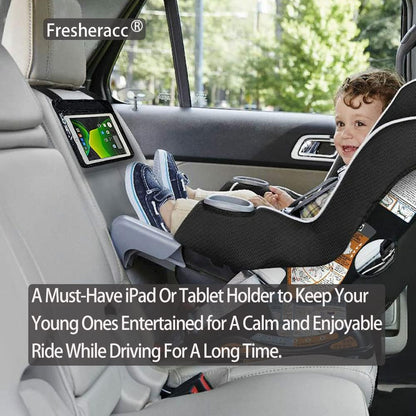 Car iPad Kindle Tablet Holder for Rear and Forward Facing Mirror, Car Mount Hanger Case for Vehicle Backseat Headrest Up to 10.5', Lightweight Washable and Portable (Grey)