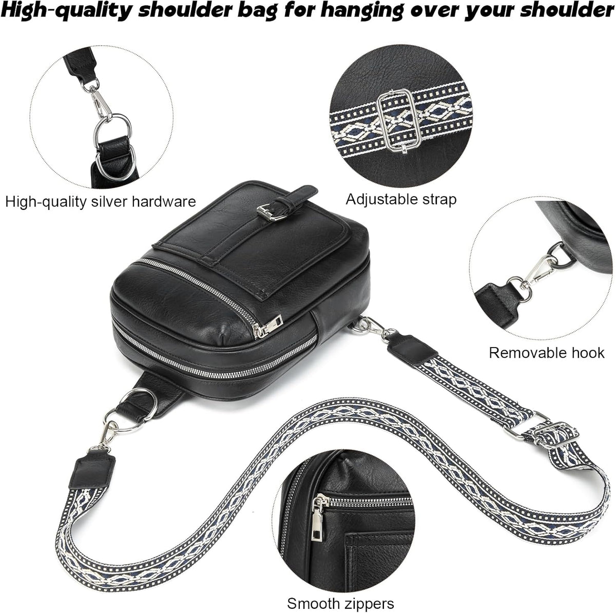 Mini Diaper Bag Crossbody Small Diaper Bag Purse with Wipes Pocket