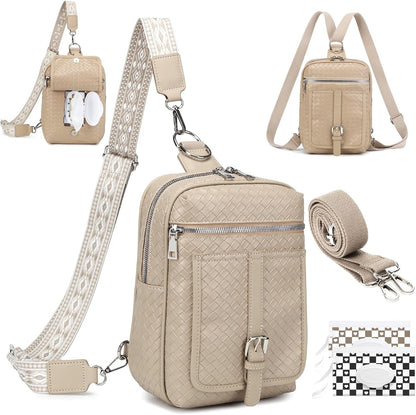 Mini Diaper Bag Crossbody Small Diaper Bag Purse with Wipes Pocket
