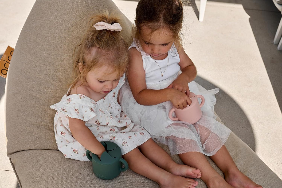 Silicone Snack Cup | Spill Proof Food Container for Toddler and Baby (Tradewinds)