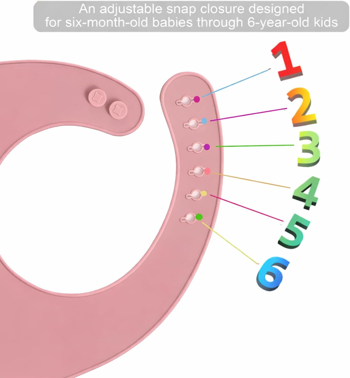 Silicone Baby Bibs, 4 Pack Waterproof Feeding Bibs with Pocket